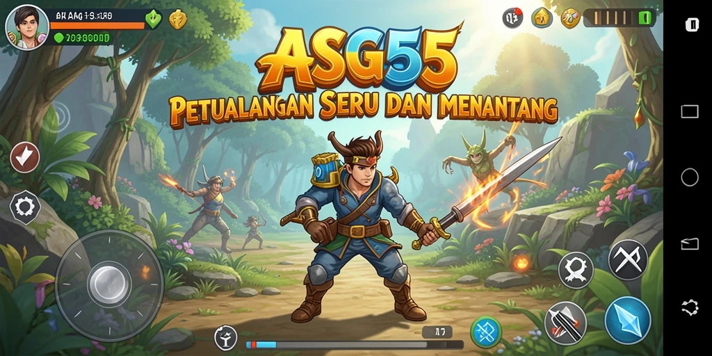 Tampilan gameplay seru ASG55 dengan karakter dan dunia yang menawan.
