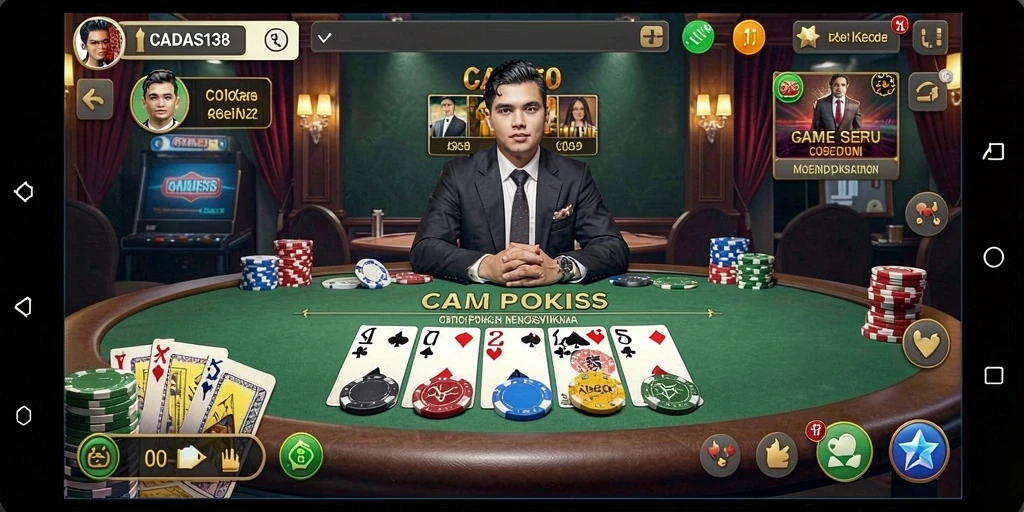 Tampilan gameplay Poker yang menarik di CADAS138.