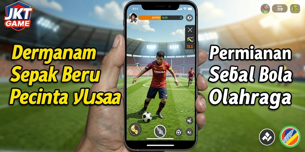 Tampilan gameplay <strong>JKTGAME</strong> yang mengesankan dalam pertandingan sepak bola.