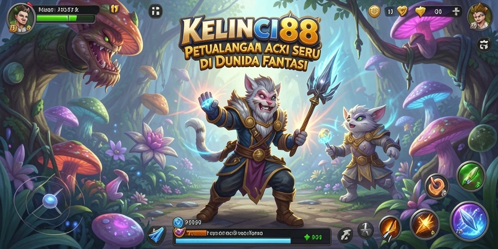 Tampilan gameplay KELINCI88 yang mendebarkan dan penuh aksi.