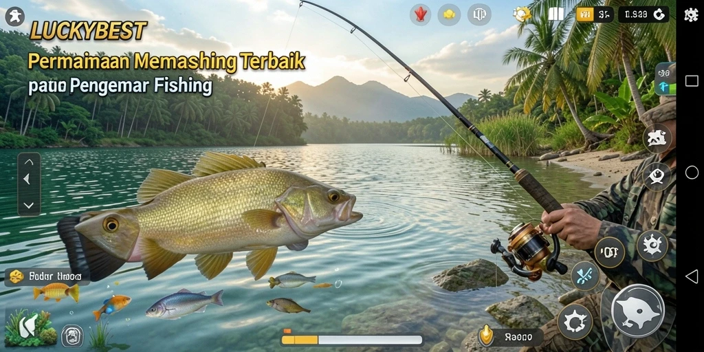 Tangkapan ikan yang luar biasa dalam gameplay LUCKYBEST.