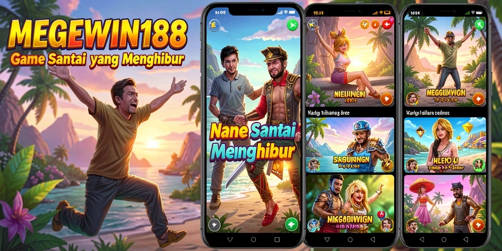 Tampilan gameplay seru dari MEGEWIN188 yang penuh warna.