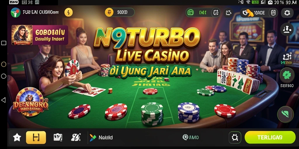 Tampilan gameplay Live Casino yang menarik di N9TURBO.