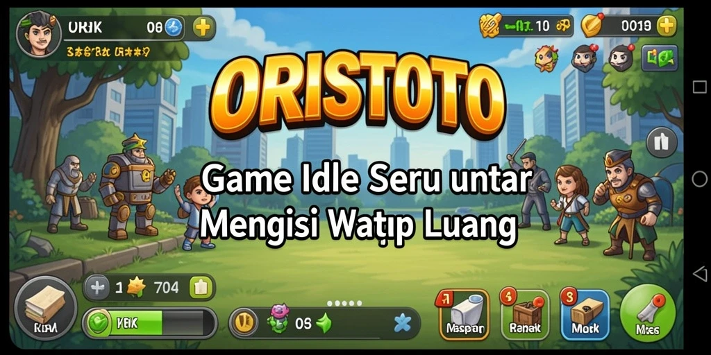 Tampilan menarik dari gameplay ORISTOTO yang santai.