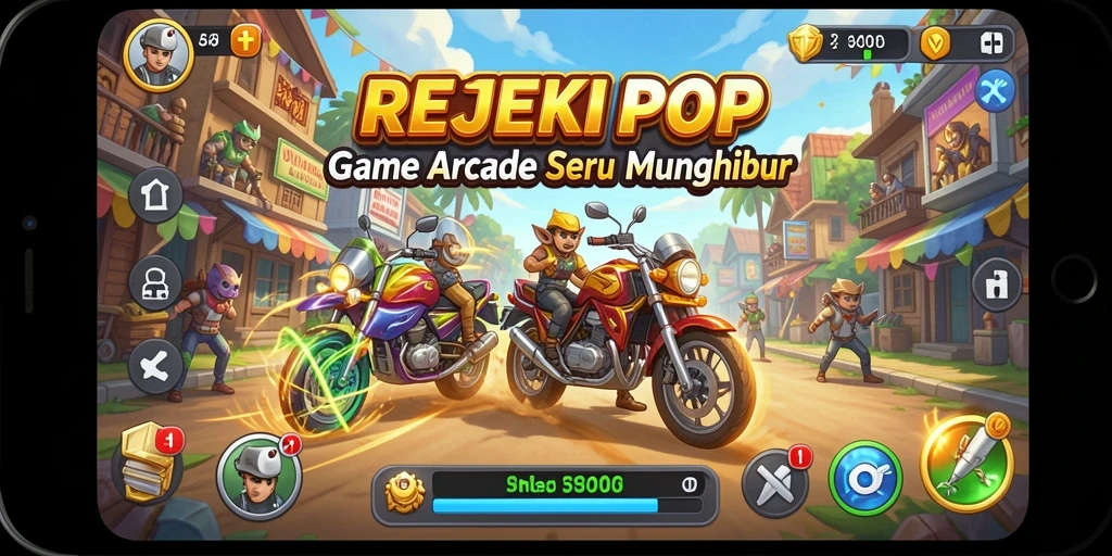 Gameplay seru dalam REJEKIPOP dengan grafis yang menarik.