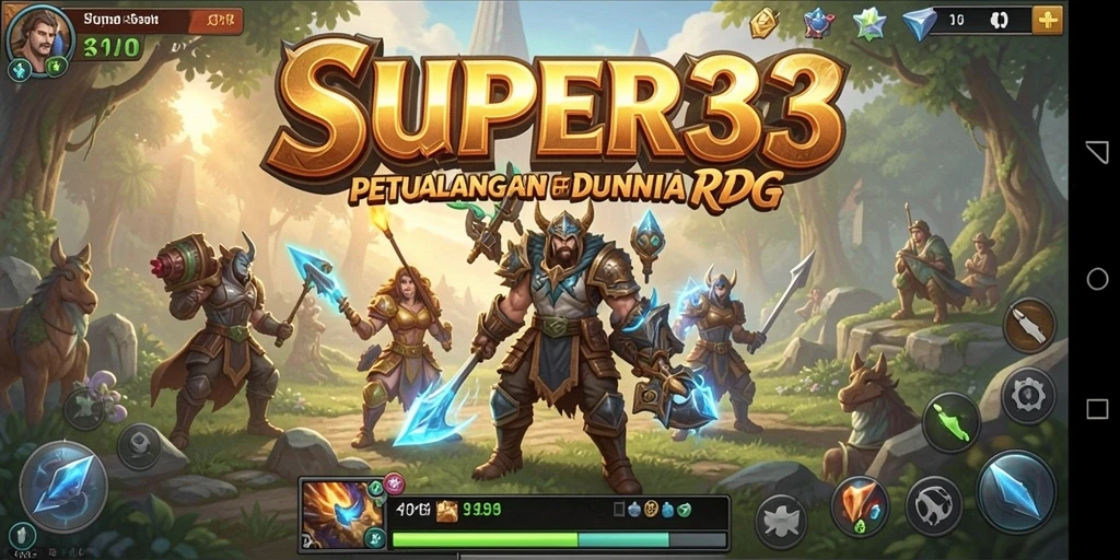 Gameplay SUPER33 menampilkan pertarungan seru dan karakter yang mendalam.
