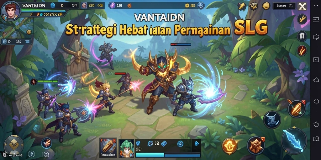 Tangkapan layar menampilkan aksi pertempuran strategis di VANTAIDN.