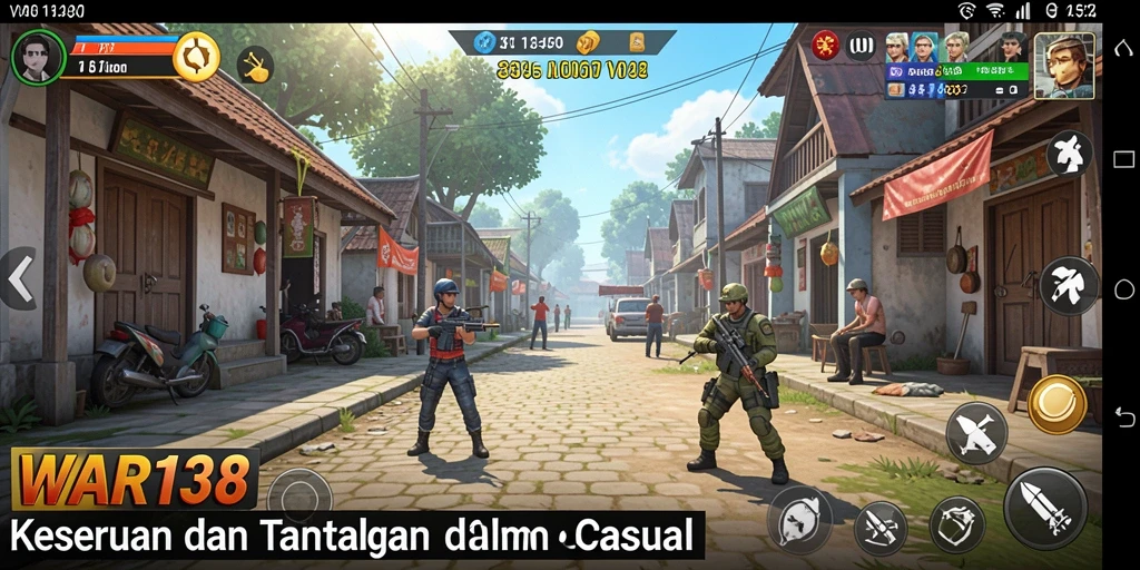 Screenshot gameplay WAR138, menampilkan tantangan menarik dalam game Casual.